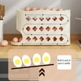 thumbnail image 6 of Tgbvmt Refrigerator Egg Storage Box Stackable Anti-Collision Space Saving Egg Tray for Kitchen Refrigerator Side Door Dorm RV Camping Food Storage Organizer Large Capacity 30-Egg Holder Essentials, 6 of 6