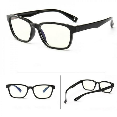 

Children Optical Glasses Flexible Bendable One-piece Safe Eyeglasses Plain Mirror Anti-blue Light Silicone Goggles Eyewear Frame