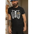thumbnail image 2 of Old Glory Mens Hot Dog Heart Skeleton Costume Short Sleeve T Shirt, 2 of 5