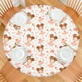 thumbnail image 2 of Ballet Princess Pattern Round Fitted Tablecloth with Elastic Edge,Dining Table Cover Waterproof,Outdoor Round Tablecloth for Camping,Dining,Indoor and Outdoor, 2 of 7