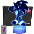 thumbnail image 1 of shiyou-TRIPRO Hedgehog Cartoon 3D Illusion Table Lamp Night Light with Lighted Base,16 Colors Change, Smart Touch Button & Remote Control for Gifts, 1 of 4