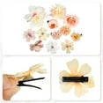 thumbnail image 4 of 12 piezas de clips para el cabello con flores falsas, accesorios para el cabello de flores para mujeres y niñas, rosa y blanco, 4 of 7