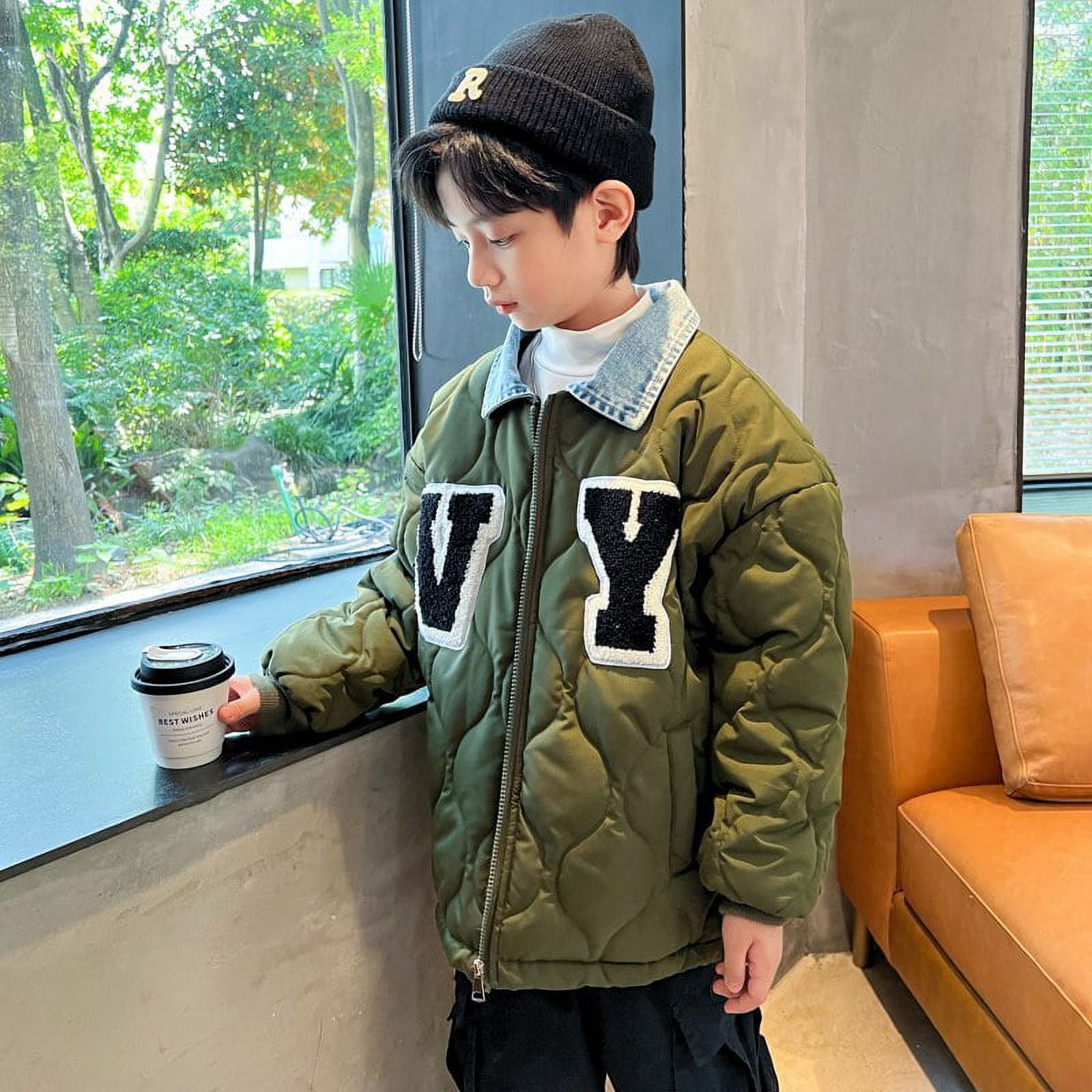 Teenage Boys Autumn Winter Cotton Jackets Fashion Denim