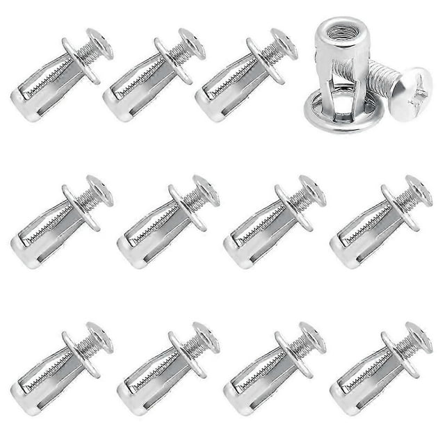 12 PCS Hollow Door Anchor Screws Set Hollow Metal Cavity Fixing