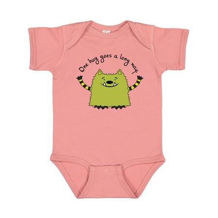 

Inktastic One Hug Goes a Long Way- Whatif monster Gift Baby Boy or Baby Girl Bodysuit