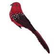 thumbnail image 3 of Pájaros artesanales emplumados Pájaros de Espuma Artificial, Pájaros de Plumas Artificiales , rojo, 3 of 8