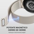 thumbnail image 4 of Sin Brecha Un Clic Magnético Correa para Galaxy Watch 7 6 5 4 FE 40mm 44mm Watch 6 4 Classic 47mm 43mm 46mm Watch 5 Pro 45mm, Metálica de Acero Inoxidable Correas Compatible con Samsung Watch, 4 of 17