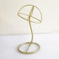 thumbnail image 6 of 12'' Metal Freestanding Toupee Hats Hairpiece Display Holder Stand Hanger - Golden, 6 of 6