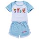 thumbnail image 1 of Ropa de superkitty para niñas y niños, conjunto de ropa de verano, traje deportivo de superkitty, camiseta + Pantalones, 2 piezas, pijamas para bebés, 1 of 4