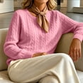 thumbnail image 5 of Gamivast Cable Knit Cardigan Sweaters for Women Button Down Long Sleeve Crewneck Casual Soft Fall Outerwear Classic Cozy Lightweight Knitwear for Everyday Office Wear, 5 of 5