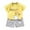 A03-Yellow, variant on Xudanell Toddler Boys 2pcs Outfits Set Short Sleeve Cute Print T Shirts Tops+Shorts Summer Set For 1t 2t 3t 4t 5t 6t Pajamas & Dailywear 2PCS Set (Gray,12-18 Months)