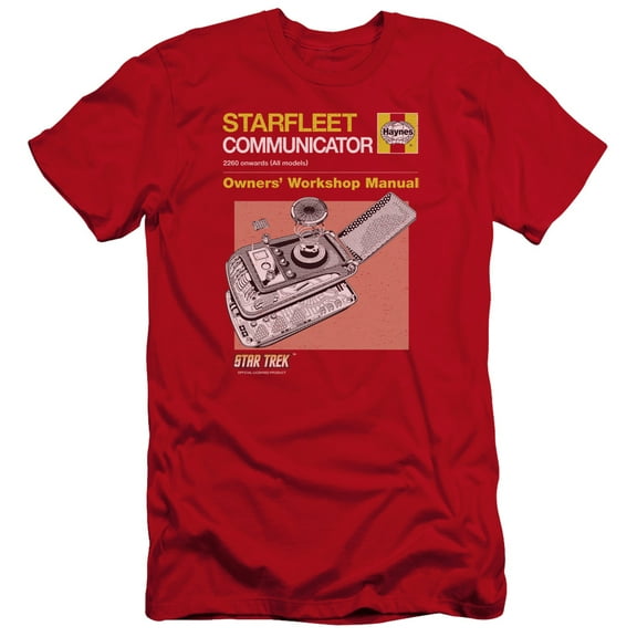 Star Trek - Comm Manual - Premium Slim Fit Short Sleeve Shirt - Medium