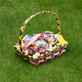 thumbnail image 7 of Wickerwise Vibrant Wicker Gift Basket – Versatile Woven Basket with Handle for Easter Candy, Fruit, Snacks, Garden Wedding Decor, Adult Easter Gifts, Party Favors, Kitchen Storage, and Garden Decor, 7 of 7