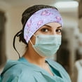 thumbnail image 2 of COEQINE Axolotl Nurse Button Headband Sports Headbands for Teens Headbands for Sports Headbands with Button for Mask Sport Headband Sweat Cute Medical Headbands, 2 of 7