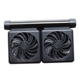 thumbnail image 4 of Stgfyxgs Tank Chiller, Aquarium Water Cooling Fan, 2 Level, Saltwater Tank Tank Cold Wind Chiller, Easy to Install Double Head, 4 of 9