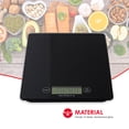 thumbnail image 2 of Home Basics Multi-functional Sleek Glass Digital Food Scale, Black, 2 of 6