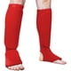 thumbnail image 1 of Mujer, Espinilleras, Protectores de Ropa, Protección de Entrenamiento Lavable Almohadillas para Piernas Elásticas Elásticas Casuales para Muay Thai rojo shamjiam Espinilleras para empeine, 1 of 5