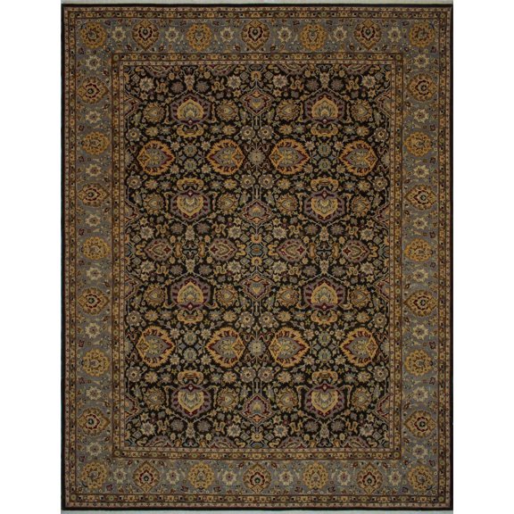 Ankara Dante Chocolate/Grey Rug, 9'3" x 12'2"