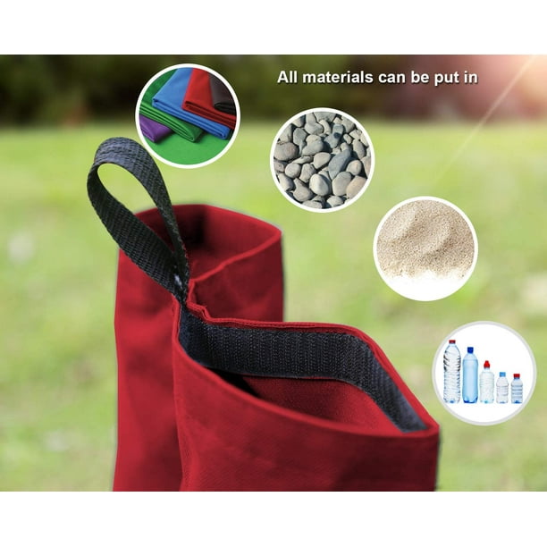 Amazon.com: KOMCLUB Canopy Water Weight Bag Tent Weights Set