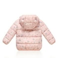 thumbnail image 4 of Baby Puffer Jackets Kids Cartoon Print Zip up Long Sleeve Bear Hooded Down Jacket Windproof Infant Winter Clothes 6-12 Months, 4 of 8