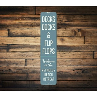 Metal flip deals flop wall decor