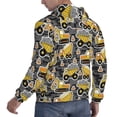 thumbnail image 6 of Wukai Excavator At Work Print Men Hoodies Fleece Sweatshirts Long Sleeve Sweaters Pullover Fall Outfits Winter Clothes-Medium, 6 of 7