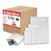 8 NET Poly Bubble Mailers # 0, 6" x 9", 250 Pcs/Case, Model #BMP-0