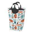 thumbnail image 2 of Vsdgher Cute Tableware Print Square Laundry Bag Large Collapsible Dirty Clothes Bags With Handles Waterproof Essentials Storage For College Dorm, Family, 2 of 6