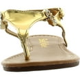 thumbnail image 3 of Bella Marie Girls Marie-9K Fashion Slip on Cute Braid Style Strappy Buckle Kids Sandals, 3 of 4