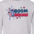 thumbnail image 4 of Inktastic 4th of July Boom Squad Blue and Red Fireworks Long Sleeve Youth T-Shirt, 4 of 5