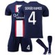 thumbnail image 3 of 2223 Paris Saint-Germain Messi Jersey Home No. 10 Neymar Mbappé No. 7 PSG Camiseta de fútbol para niños, 3 of 3