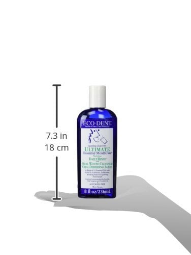 Eco- Dent Daily Rinse Ultimate Essential Mouth Care, Sparkling Clean Mint, 8 fl oz (237 ml) (Pack of 2)