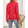 thumbnail image 5 of Sweaters for Women Crew Neck Long Sleeve Womens Sweaters Heart Leopard Print Winter Sweaters Alsol Lamesa, 5 of 6