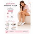 thumbnail image 5 of HIALTODAY Women No Show Socks, Non‑Slip Invisible Low Cut Liner Socks, 6 Pairs Cotton Socks with Exquisite Gift Box, Casual Basic & Fashion Printed Styles for Daily Wear,Size 9-11, 5 of 5