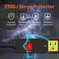 thumbnail image 4 of Regleta OKCHILD 6 Tomas Protector contra Sobretensiones 1.8m 2700J 15A, 4 of 7