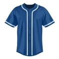 thumbnail image 3 of Men's Royal Baseball Jersey Button Down Shirt Hip Hop Baseball T-Shirt Sportswear, 3 of 5
