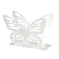 thumbnail image 4 of CoudarTitie Butterfly Napkin Holder Metal Freestanding Tissue Dispenser Stable Base Tabletop white, 4 of 7
