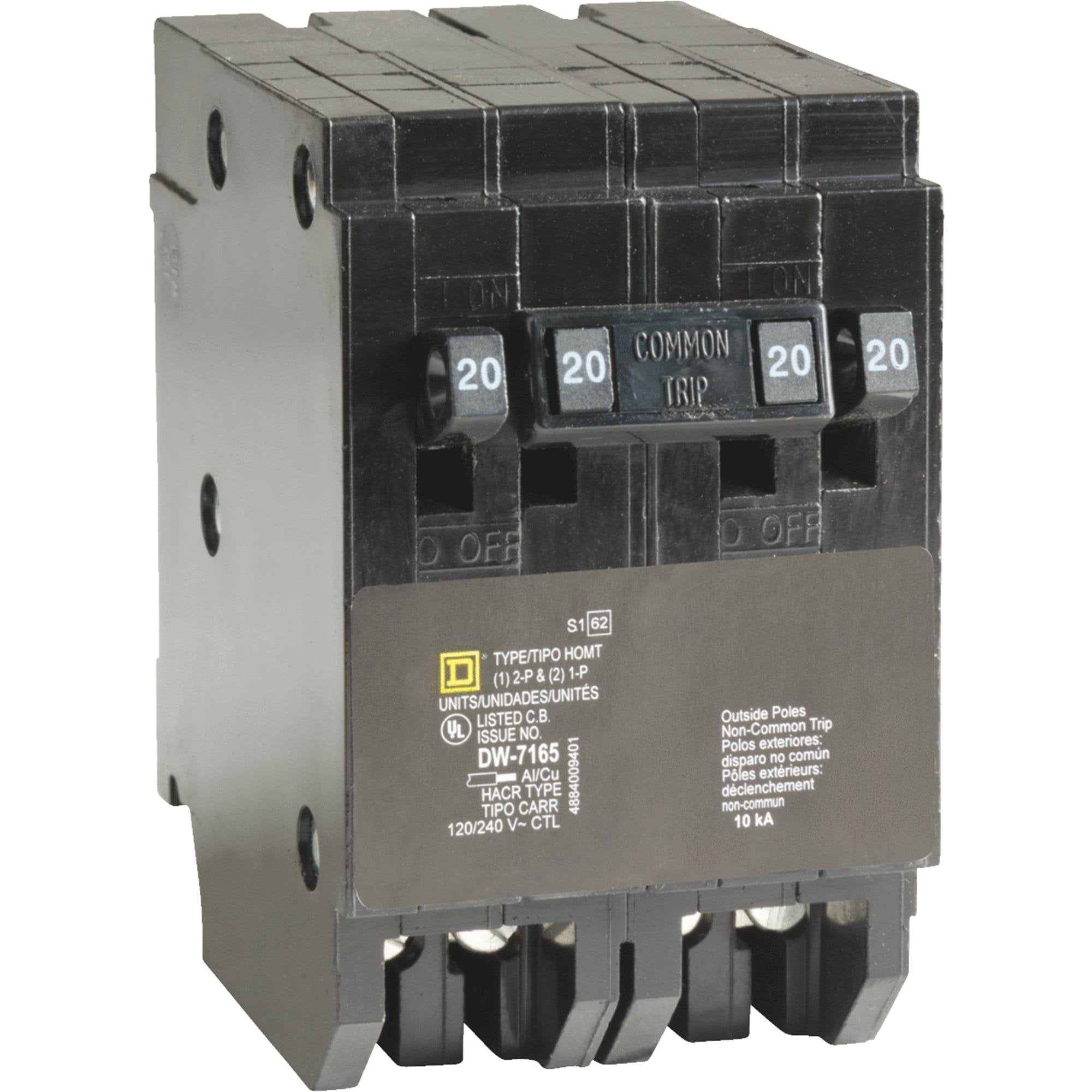 Square D Homeline Quad Tandem Circuit Breaker by Schneider Electric Usa Inc