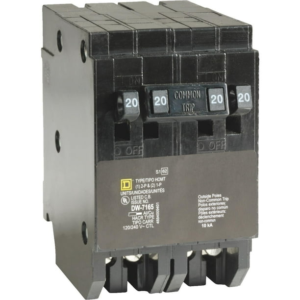 Square D 34031 HomeLine 20A Tandem 2Pole Circuit Breaker