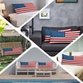 thumbnail image 6 of American Flag Body Pillow Covers 20"x60", Blue Red USA Flag Soft Brushed Microfiber Breathable Throw Pillow Covers, Decorative Pillowcase with Zipper for Couch Sofa Bedroom Living Room, 6 of 9