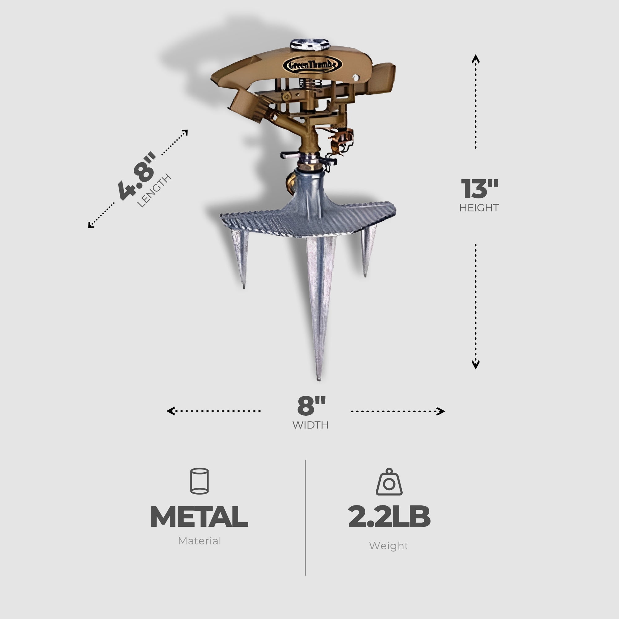 Gt Xl Mtl Imp Sprinkler