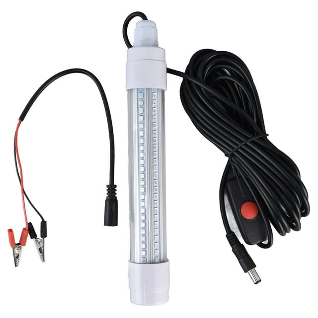 LED Fish Lure Light, 16W Super Bright IP68 Protection 30000H Submersible Fishing Light For Fish White Light,Warm Light,Green Light,Blue Light