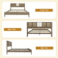 thumbnail image 5 of Queen Size Classic Bed Frame with Headboard, Solid Acacia Wood, Wood Slats Support, No Box Spring Needed, Easy Assembly, Noise Free, 800 Lb Capacity, Ebony, 5 of 8
