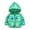 Green, variant on Kids Winter Coat Toddler Puffer Coat Bear Ears Hooded Jacket Zipper Windproof Jacket Outwear for Kids Baby Girls Winter Coat Baby Girl Clothes Winter 3-4 Years
