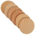 thumbnail image 4 of Teacup Coasters Stylish Drinks Coasters Beech Wood Heat Insulation Circular Design For Kitchen 8.8x8.8x1cm 6Pcs, 4 of 4