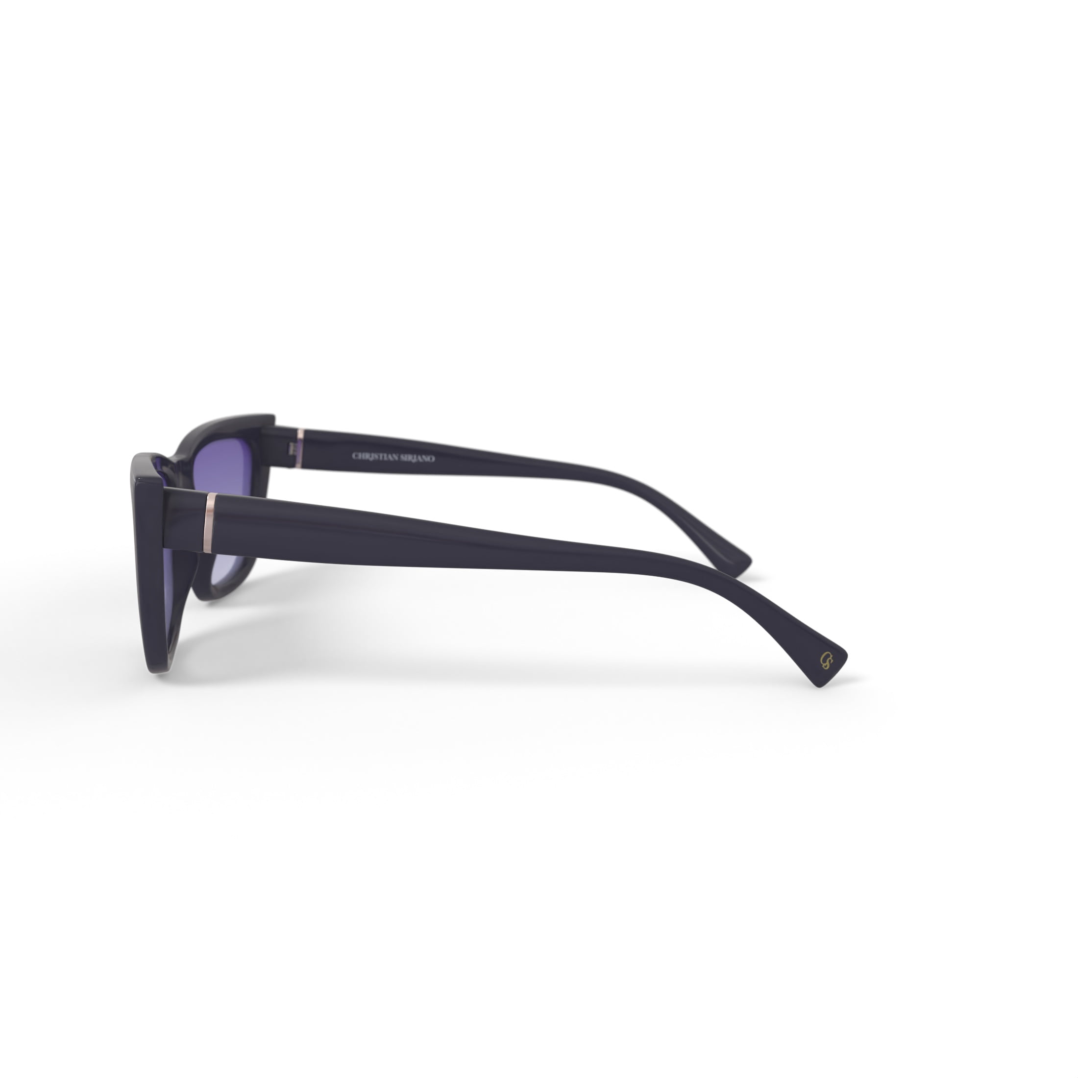 Christian Siriano Rx'able Women's Fashion Sunglasses, Soleil, Black, 53-18-140, with Case