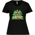 thumbnail image 3 of Inktastic Alaska Moose and Trees Women's Plus Size T-Shirt, 3 of 5