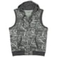thumbnail image 1 of Ecko Unltd. Sudadera con capucha sin mangas Buzz para hombre, gris, extragrande, 1 of 1