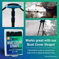 thumbnail image 4 of Boat Cover Support Poles 1 PK Support Systems - One Adjustable Small to Large Posts Boat Cover Pole for Jon Boat Pontoon Boat Cover Aluminum Boat Tarps Bimini Tops Marine Grade, 4 of 7