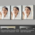 thumbnail image 6 of Ktaxon 48"x28" LED Bathroom Mirror Cabinet with Lights, Wall-Mounted Medicine w/ Defogger, Dimmable, Memory function, Outlets & USB, Black, 6 of 10